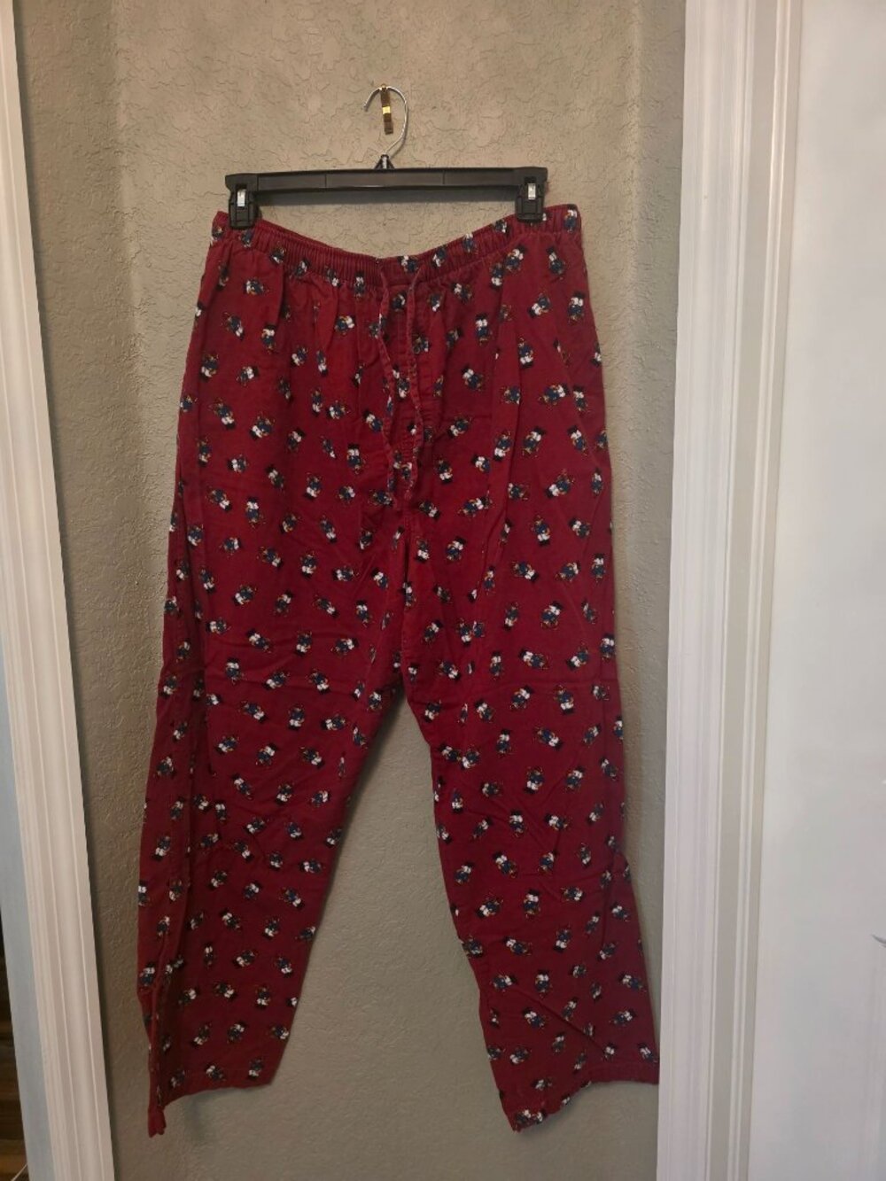 Vintage Polo Ralph Lauren Polo Bear Graphic Pajama Lounge Pants L Cotton